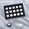 BENECREAT 15 Pack Gemstone Display Box Black Diamond Display Case