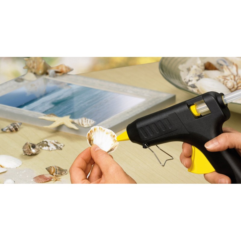 Pattex Pattex Hotmelt Supermatic Hei?klebepistole, Klebepistole mit elektronischer Temperatursteuerung, Set