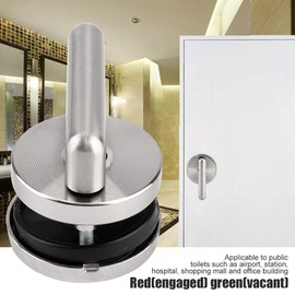 Zinc Alloy Door Left Door Lock Indicator Bolt Lock Locks Privacy Security Free Moving Catch Lock for Bathroom Toilet Public Toilets