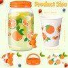 Umigy Tree Clear Plastic Drink Dispenser with 20 Pcs 12