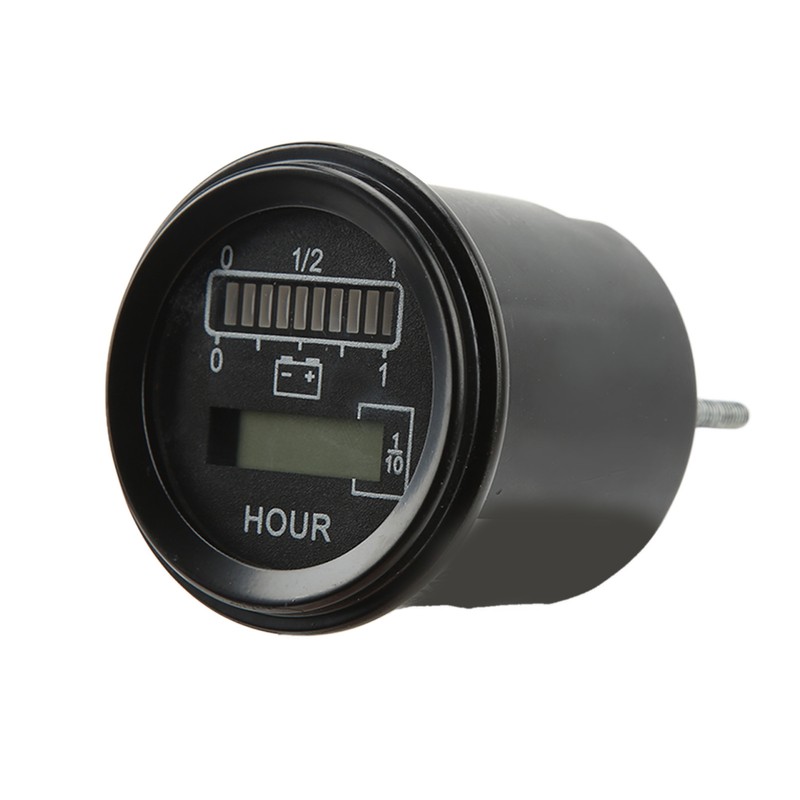 24V Round Battery Gauge 10 Levels LED Battery Indicator for