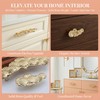 ZAMKAEEVI Cabinet Pulls Brushed Brass Drawer Handles, 2 Pack Golden