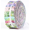 Soimoi 40Pcs Geometric & Texture Print Precut Fabrics Strips Roll