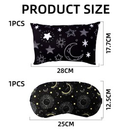 EOWVISN 1 Mini Pillow And 1 Blackout Eye Mask, Children'S Pillow, Travel Pillow, Car Pillow, Multi-Purpose Pillow