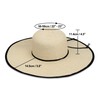 Naivlizer Women Wide Brim Sun Hat UPF50 Straw Summer Hat