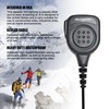 1-Pin 2.5mm Shoulder Speaker Mic Compatible with Motorola Talkabout Two-Way
