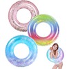 Pool Floats Kids 3 Pack, Inflatable Swim Rings for 2-5