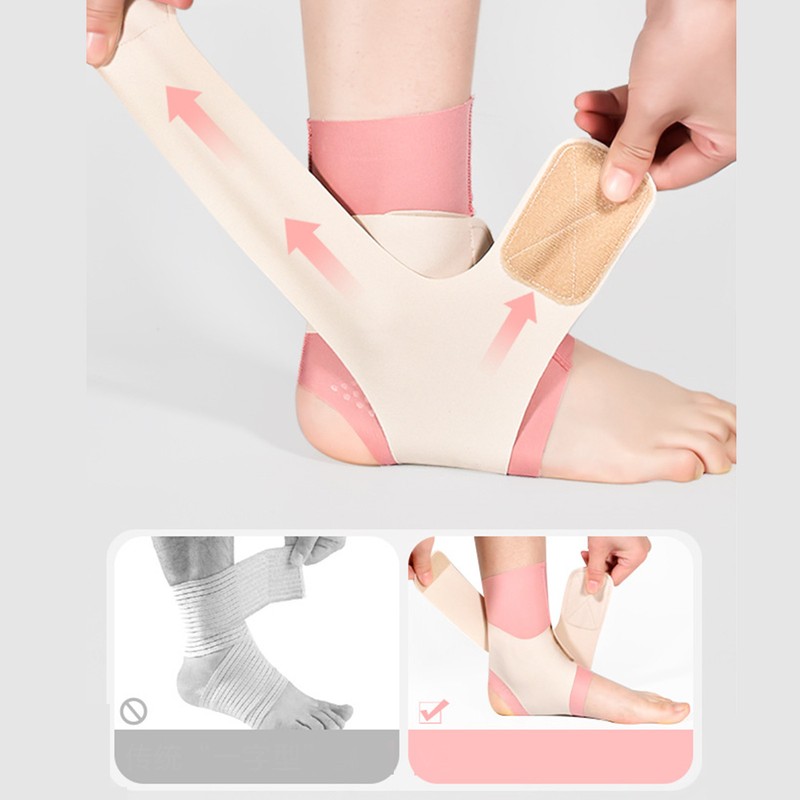 Ankle Brace Breathable Compression Ankle Brace Pink Elastic Sprain Foot