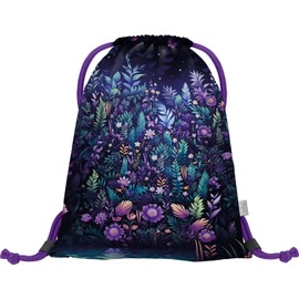 Baagl Turnbeutel für Mädchen und Damen - Schuhbeutel, Schule und Kindergarten Sportbeutel, Sportrucksack (Jungle Panda)