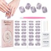 XEAOHESY 32pcs Semi Cured Gel Nail Strips, Needs to Be