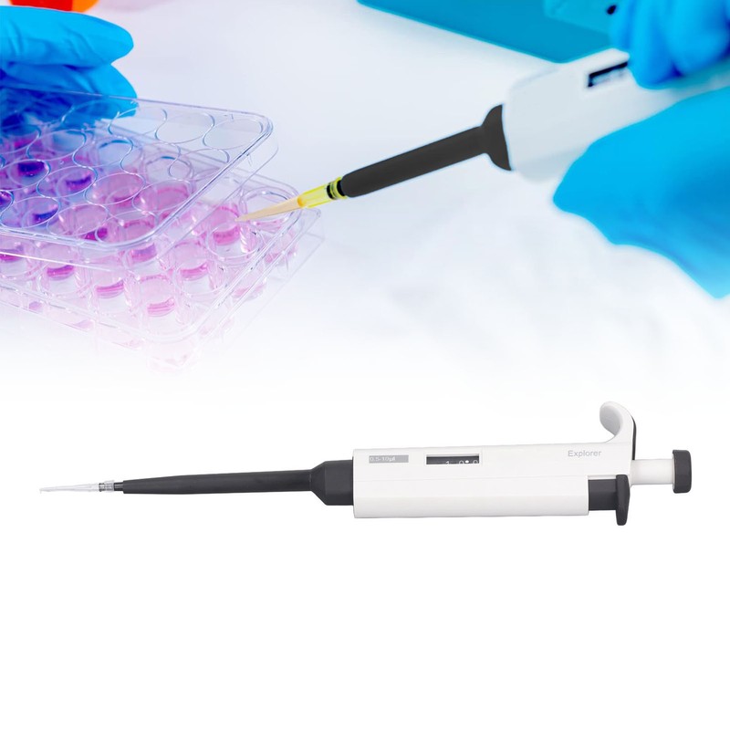 0.5 to 10ul Micropipette High Accuracy Manual Single Channel Adjustable