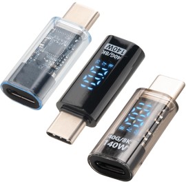 Leehitech 40Gbps USB C Adapter, Type C 4.0 Male to Female Data Transfer Port, 140W, 8K@60Hz Video Passthrough, Digital Display Adapter for MacBook、GalaxyS23+【3-Pack】