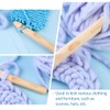 Wooden Crochet Hooks, 25mm Wooden Handle Crochet Hook Bamboo Knitting
