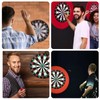 BBXWANG 12" Double-Sided Dart Board Set, Hanging Target Dart Board