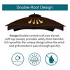 Wonwon Gazebo Replacement Canopy Top Cover 10X12 Double Tiered Canopy