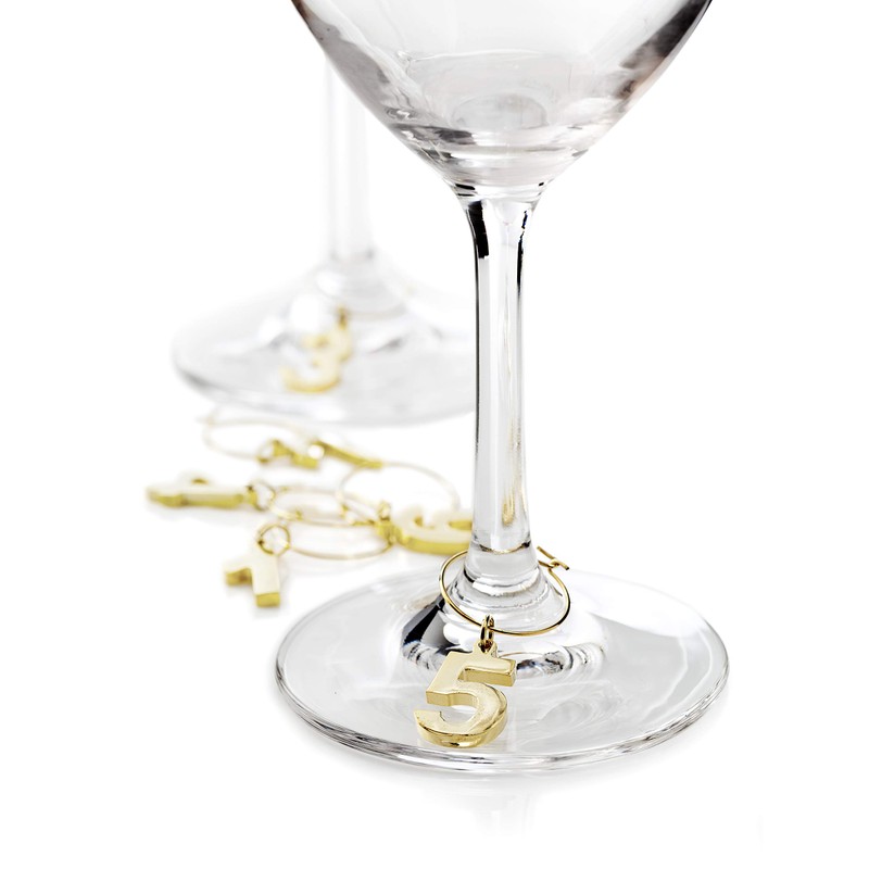 Viski Belmont Gold Plated Wine Charms