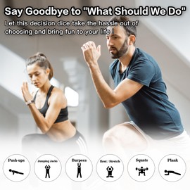 Bicfuiot Gym Gifts for Men Workout Fitness Gifts for Gym Rats Women Men Cool Fitness Lovers Stocking Stuffers Funny Exercise Gift Equipment Home Workout Accessories Gear Decision Dice