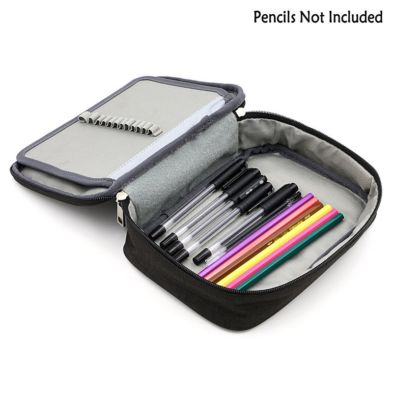 IGNPION Large Pen Pencil Case Stationery Pouch Bag Case for