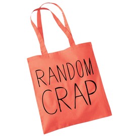 Canvas Tote Bag for Women, Organic Cotton Shoulder Bag, Reusable Bags for Shopping, Groceries, Gift bags, Book Bag, Travel Bag - Shopper Bags - Random - Coral