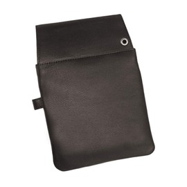 Leather Waiter's Bag for Waiter's Wallet, Black, Cowhide leather black, Compact