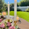 Glass Bobeches for Candlestick Holders 3pcs Candle Drip Protectors Clear