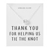 Philip Jones Sterling Silver Thank You for Helping us Tie