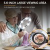 15X Hands Free Magnifying Glass with Light, Rechargeable 1200mAh Neck