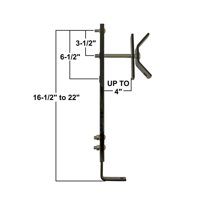 Rigid Hitch in-Bed Spare Tire Bracket (RHTC-35L) - Made in