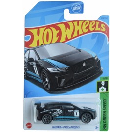 Hot Wheels Jaguar I Pace eTrophy, HW Green Speed 9/10 [Black] 158/250