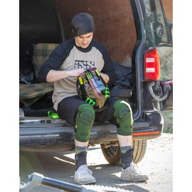 IXS Carve EVO+ Children's Knee Protectors Olive