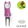 CRESTGOLF Switchblade Golf Divot Tool Golf Green Repair Pitch Fork(pink)