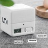 Gravity Sensor Cubic Digital Timer with Display Time Management for