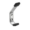 Cubicle Coat and Hat Hooks with Buffers in Polished Stainless