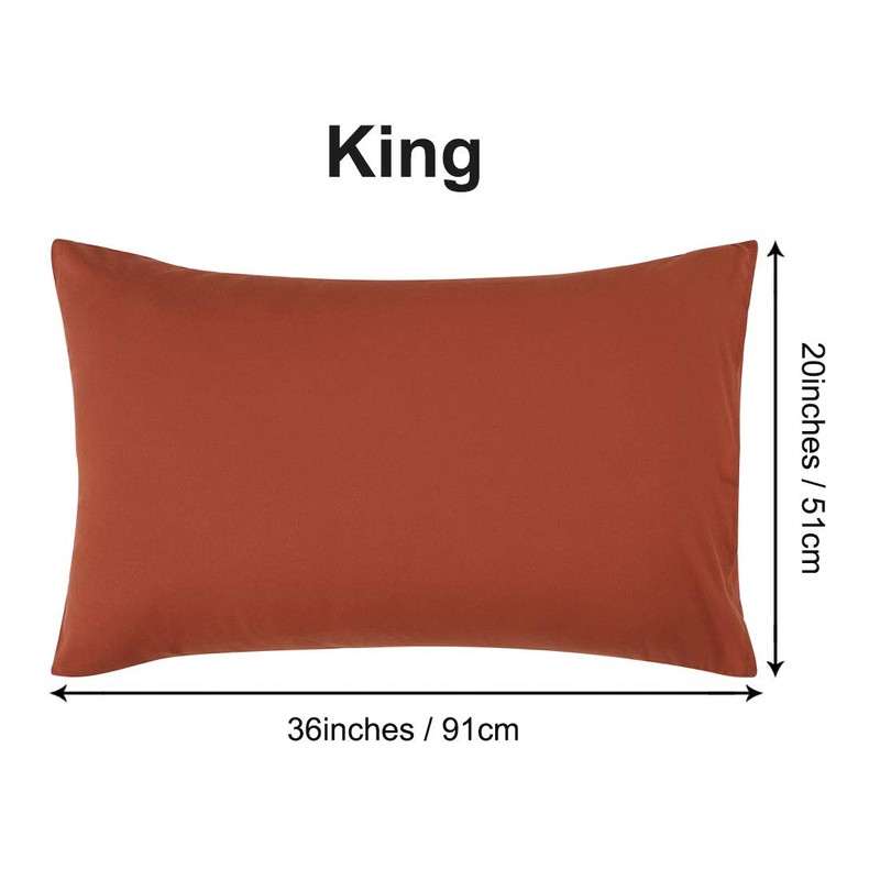 PiccoCasa 2 Packs Luxury 1800 Bedding Brushed Microfiber Pillow Cases