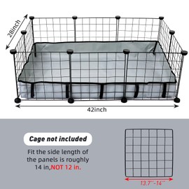 DZWLKJ Guinea Pig Cage Liner Tarp Bottom Waterproof and Washable Base Also for Rabbits, Bunny, Chinchesillas, Hedgehog, Ferrets and Other Small Animals(28x28 inches)