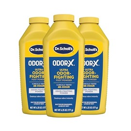 Dr. Scholl's OdorX All Day Deod Powder. 6.25 Ounces, (Pack of 3)