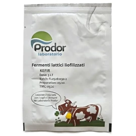 Kefir Starter Culture | Mesophilic & Thermophilic Blend with Yeasty Aroma & CO₂ Formation | Debaryomyces, Lactococcus, Leuconostoc, Streptococcus | For 1 L/3L Milk (For 3 L milk)