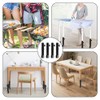 4 Piezas Extensor de Patas de Mesa 10-20cm, Patas Ajustables