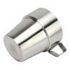4PCS Camping Double Layer Cups Stainless Steel Food Grade Plastic