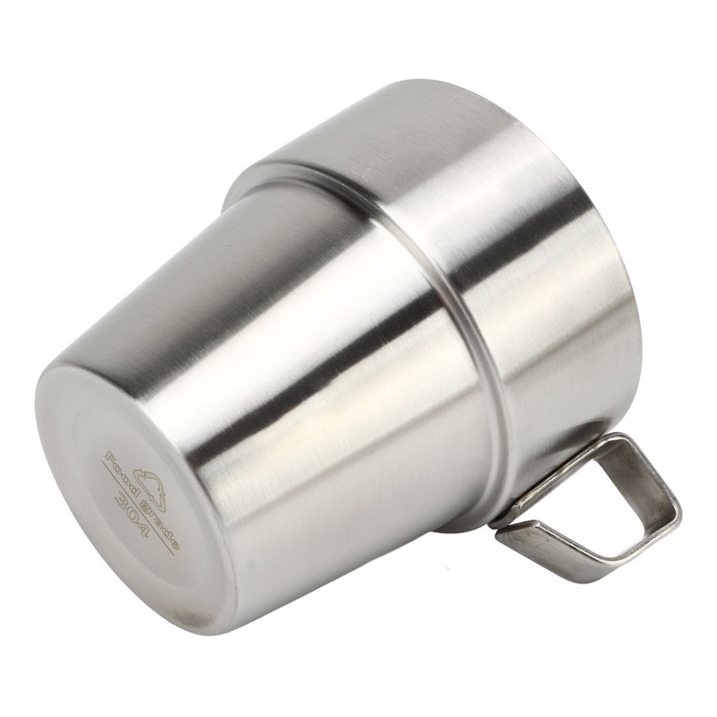 4PCS Camping Double Layer Cups Stainless Steel Food Grade Plastic