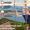 Simgoing Climbing Rope Ninja Ladder for Kids, Playset Ladder for