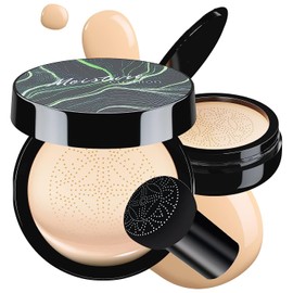 CC Cream Air Cushion CC Cream Cabeza de Seta Corrector (Ivory)- Cobertura Natural, Hidratación Ligera y Duradera, Ideal para Todo Tipo de Piel