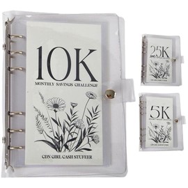 12-Month Envelopes Money Saving Challenge Binder,Budget Binder With Cash Envelopes,12 Month Savings Challenge,Money Saving Binder,Savings Binder,Easy and Funny Way to Save 2.5K/5K/10K Dollars (10k)