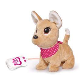 Simba 105893243 - ChiChi Love Puppy Friends, 2-fach sortiert, es wird nur ein Artikel geliefert, kabelgesteuerter Chihuahua und Husky, läuft, bellt und wackelt mit dem Schwanz, 20cm, ab 3 Jahre