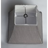 Urbanest Square 5.25x9x8" Softback Bell Lampshade, Gray, Faux Silk, Spider
