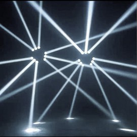 Total 10W LED White Beam Pinspot Light Spotlight Super Bright Lamp Mirror Balls DJ Disco Effect Stage Lighting for KTV Bar Club Party