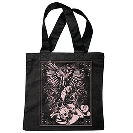 'Shoulder bag "Vintage Skull Gothic Outdoor Bike Club Mc Motorcycle Chopper Custom Motorbike, Meet Club Meet Shopping Bag School Bags Gym Bag in Black