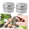 Alipis Magnetic Spice Tins Lid Seasoning Storage Holders for Fridge