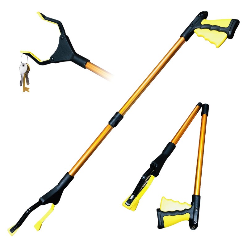 Heavy Duty Reacher Grabber Tool Industrial Pick Up Stick Hand