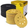 70 Pieces 125 mm 8 Hole Sanding Discs Set with